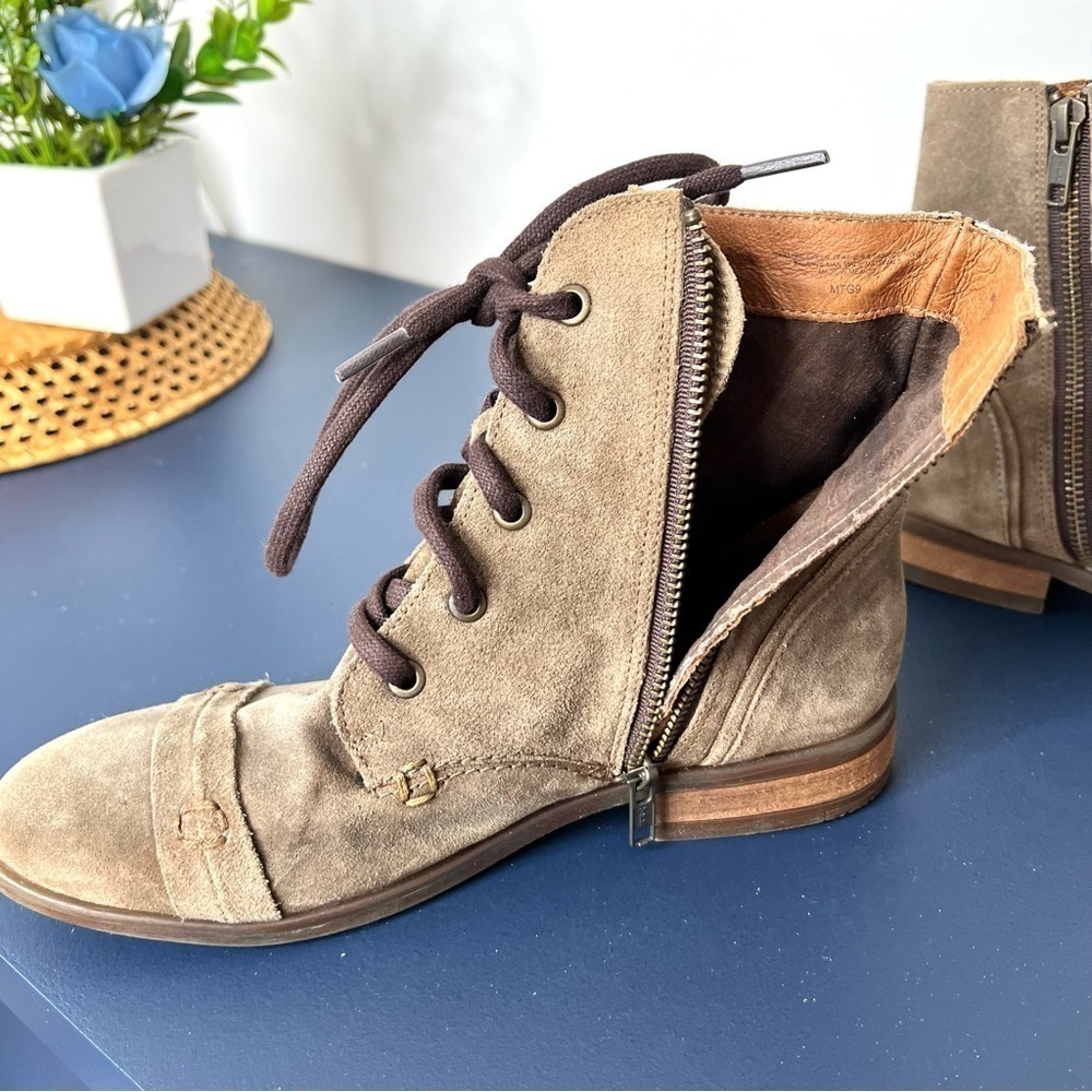 Born Women's Dunay Brown Distressed Suede High Top Lace Up Boot Size 6 Women’s - Picture 14 of 17